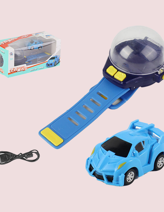 Wrist Watch Remote Controlled Car - Yellow