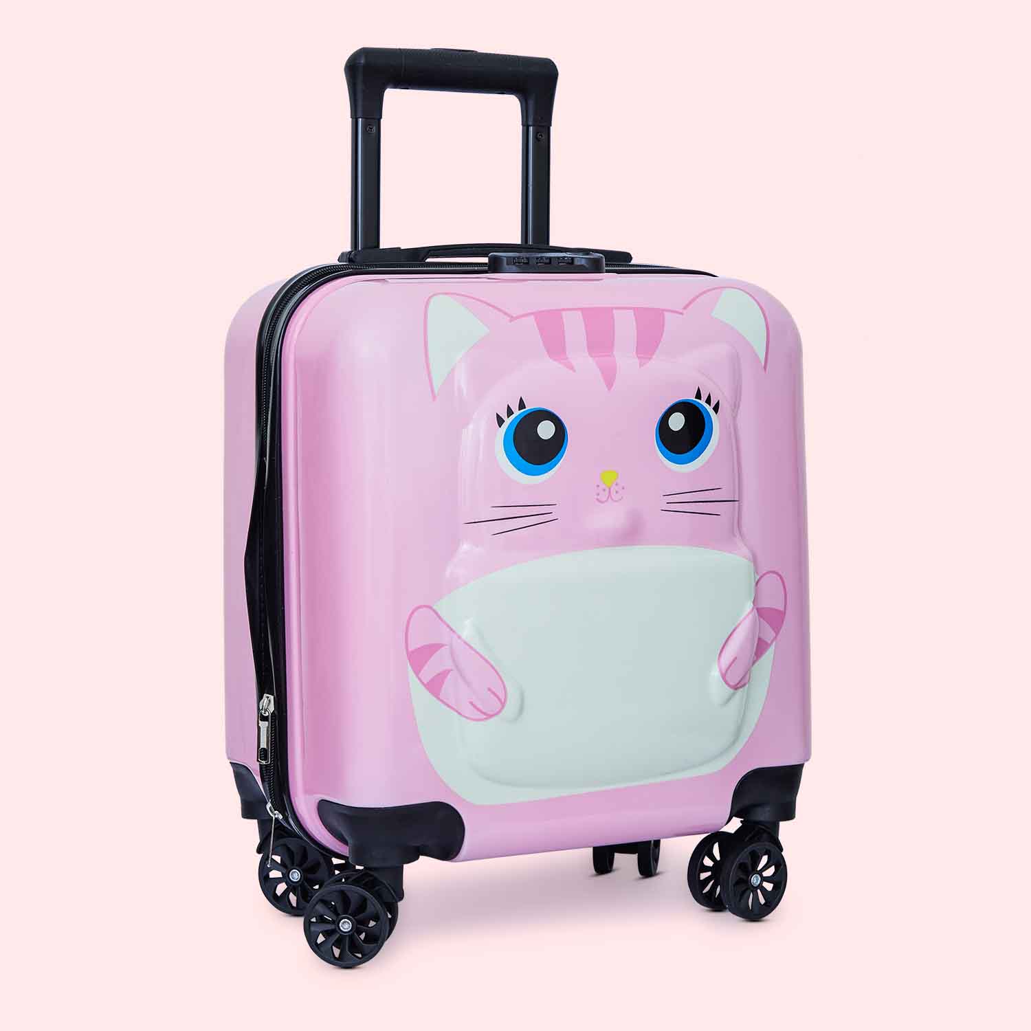 Animal 3D Luggage Trolley Bag - Cat
