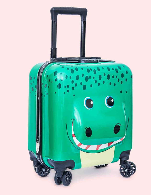 Animal 3D Luggage Trolley Bag - Crocodile