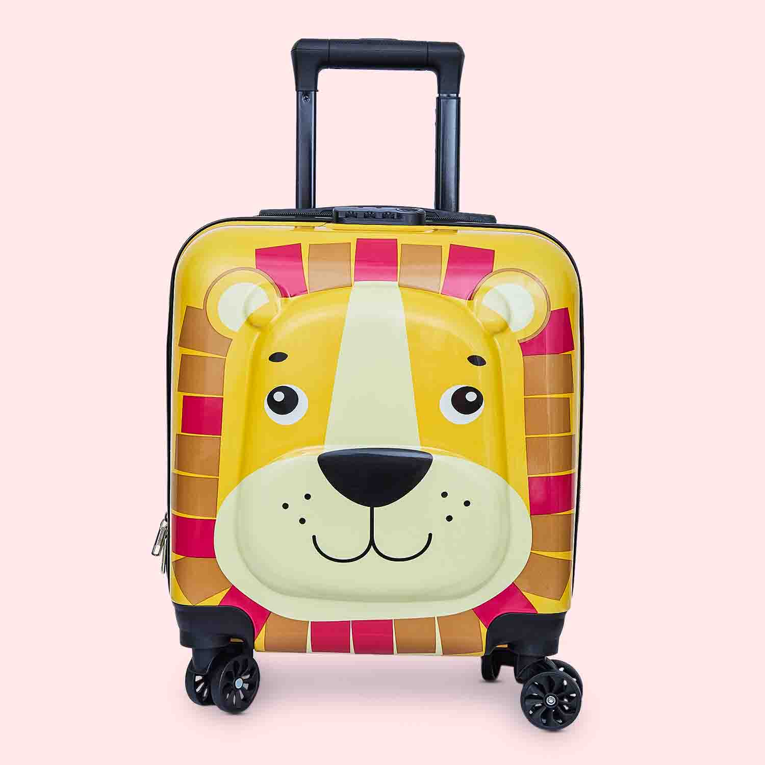 Animal 3D Luggage Trolley Bag - Lion