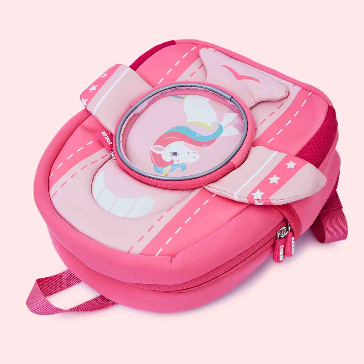 Compact Activity Bag with 2 Mini Hanging Pouches - Unicorn Hair
