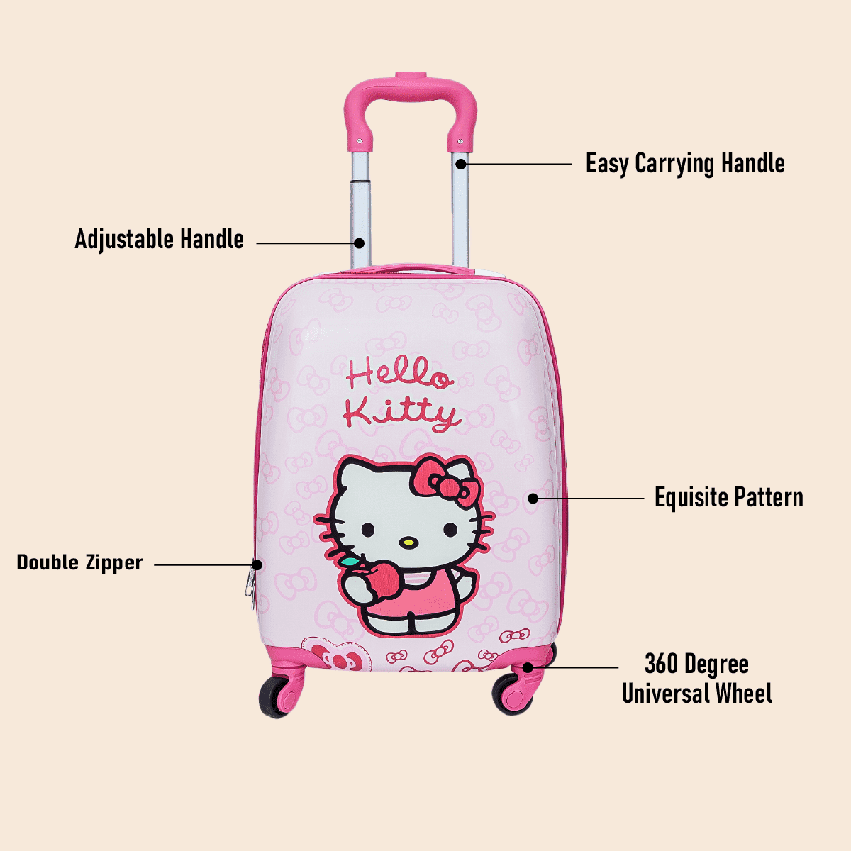 Big Roamer Trolley Bag - Hello Kitty