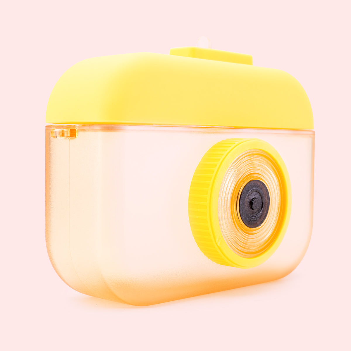 Cute Camera Shape Sipper Bottle - Yellow