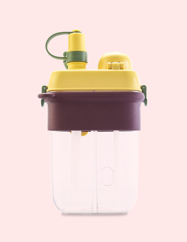 Dual Sipper water bottle - Yellow