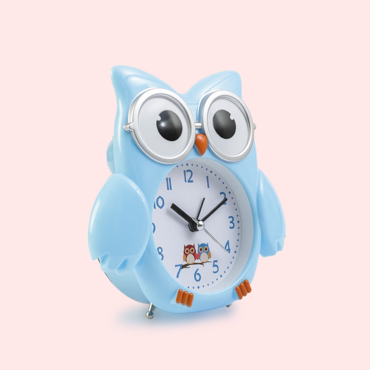 Alarm Clock Metal Owl - Blue