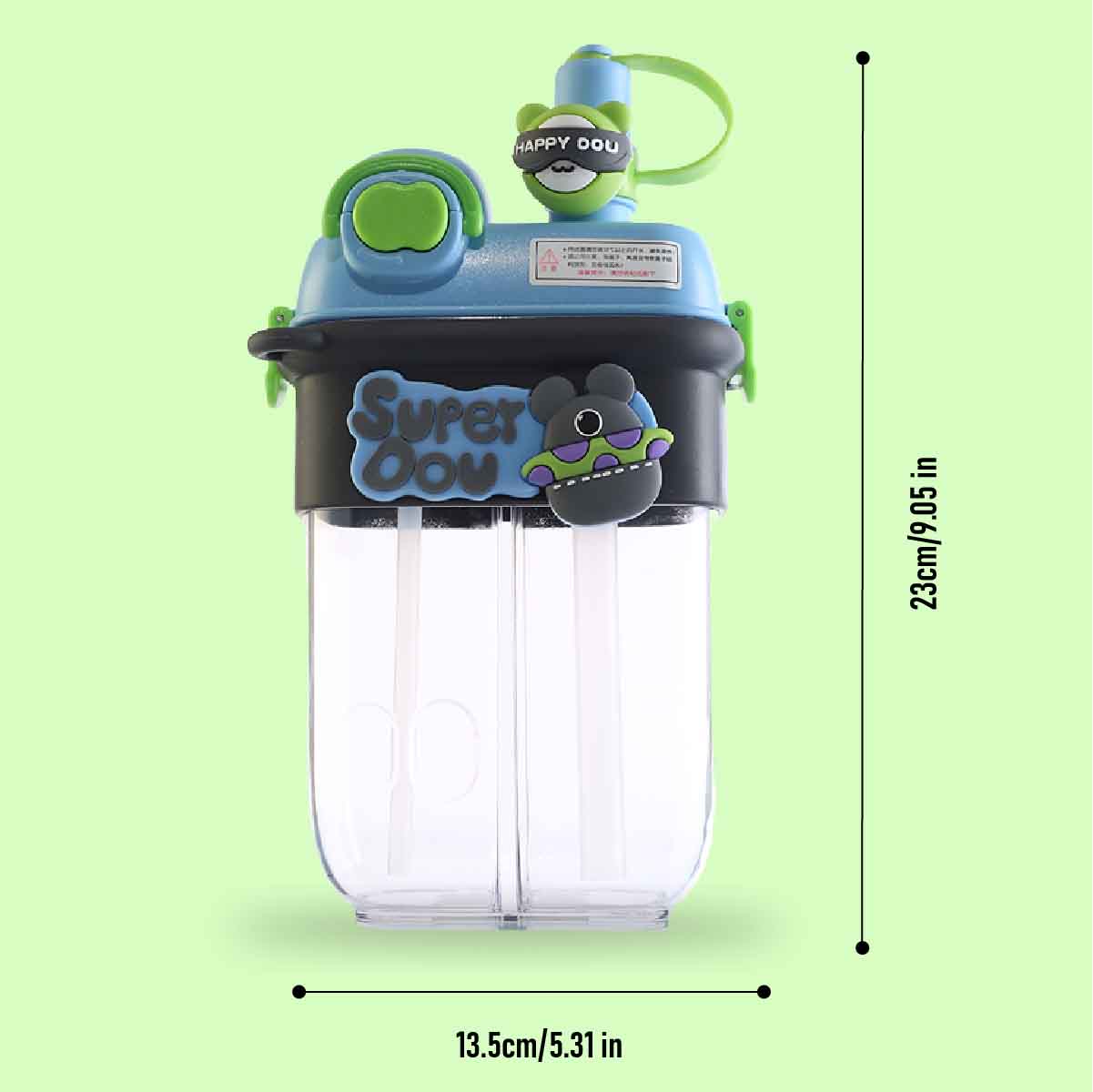 Dual Sipper water bottle - Blue