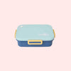 3 compartment Stainless Steel Lunchbox with Cutlery - Blue