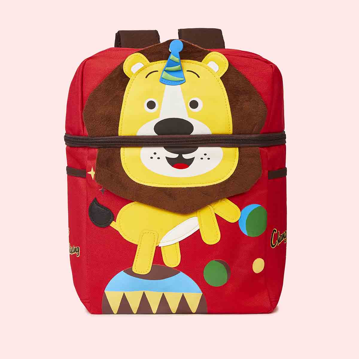 Compact Activity Bag with 2 Mini Hanging Pouches -  Lion